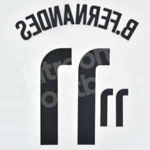 EURO 2020-21 Portugal Away Name Number Set #11 B. FERNANDES Repro - Image 3
