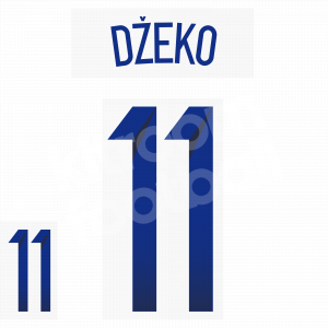 World Cup 2014 Bosnia & Herzegovina Name Number Set Away #11 DZEKO Repro - Image 1