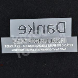 Bayern Munich Final Champions League Lisbon 2020 MDT Danke Patch Repro - Image 3