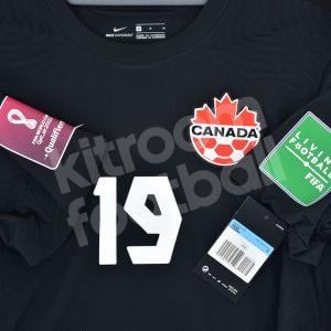 2021-22 Canada Away Shirt #19 DAVIES Qatar FIFA World Cup 2022 Qualifiers - Image 3