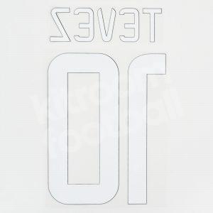2014-15 Juventus Home Name Number Set #10 TEVEZ Repro - Image 3