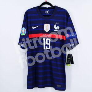 EURO 2020 21 France Home Shirt #19 BENZEMA BNWT Nike M vs Germany - Image 5