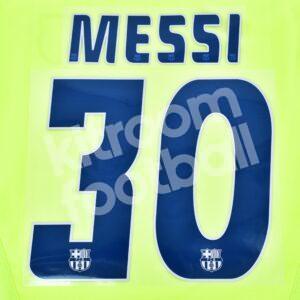 2005-06 Barcelona Away Name Number Set #30 MESSI Repro