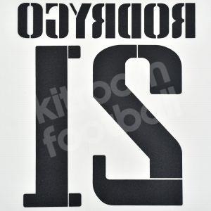 2022-23 Real Madrid Home Name Set #21 RODRYGO Cup Version Repro - Image 3