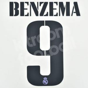 2022-23 Real Madrid Home Name Set #9 BENZEMA Cup Version Repro