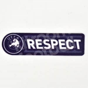 Original Player Issue 2008-11 UEFA Respect Patch Badge Parche Purple Sporting ID - Image 1