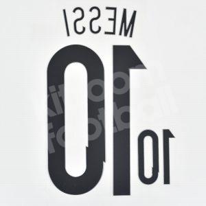 FIFA World Cup 2014 Argentina Home Name Number Set #10 MESSI Player Size Repro v1 - Image 3