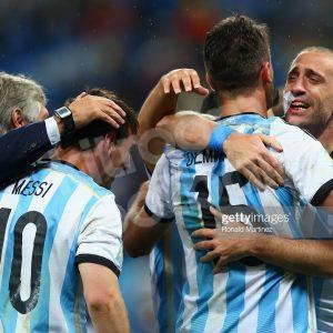 FIFA World Cup 2014 Argentina Home Name Number Set #10 MESSI Player Size Repro v1 - Image 4