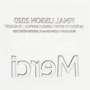 PSG Final Champions League Lisbon 2020 MDT Black Merci Patch Repro - Image 3