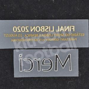 PSG Final Champions League Lisbon 2020 MDT Merci Patch Repro v2 - Image 3