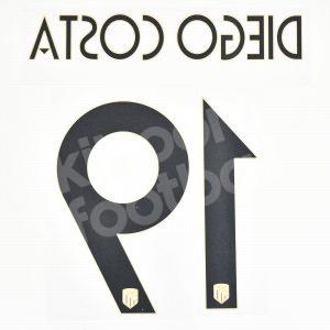 Original Player Issue 2018-19 Atletico Madrid Third Name Number Set #19 DIEGO COSTA European Version - Image 3