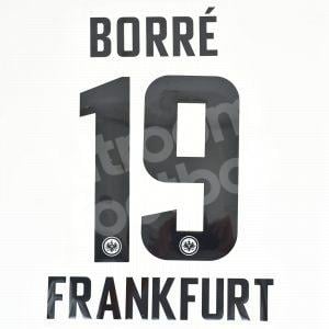 2021-23 Eintracht Frankfurt Home Name Number Set #19 BORRE Repro