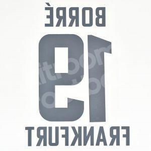 2021-23 Eintracht Frankfurt Home Name Number Set #19 BORRE Repro - Image 3
