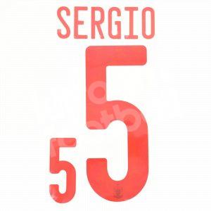 2019-22 Spain Away Name Number Set #5 SERGIO Repro