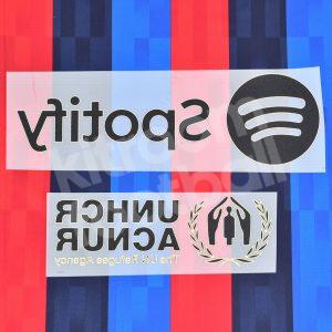 2022-23 Barcelona Sponsor Patch Spotify UNHCR ACNUR Home Repro - Image 3