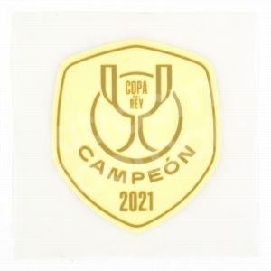Original Player Issue 2021-22 Copa del Rey Patch Barcelona Camepon 2021 Patch Badge