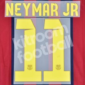 2013-14 Barcelona Home Name Number Set #11 NEYMAR JR Repro v2