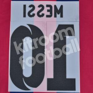 2014-15 Barcelona Home Name Number Set #10 MESSI Repro v1 - Image 3