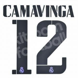 2022-23 Real Madrid Home Name Set #12 CAMAVINGA Cup Version Repro