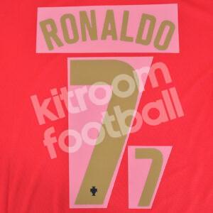 EURO 2020-21 Portugal Home Name Number Set #7 RONALDO Repro v2