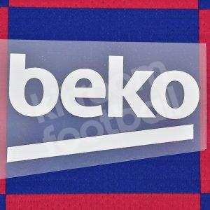 Barcelona Beko Light Grey Sponsor Patch Parche Repro v2 - Image 1