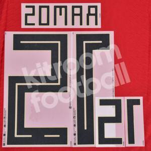 Original Player Issue 2018 Spain Home Name Number Set #15 SERGIO RAMOS Dekographics - Image 3