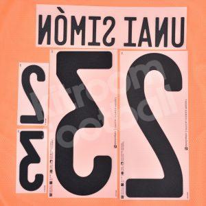 Original Player Issue 2019-22 Spain Goalkeeper Name Number Set #23 UNAI SIMON Dekographics - Image 3