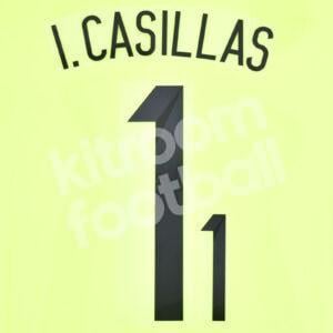 Spain FIFA World Cup 2014 Name Number Set #1 IKER CASILLAS Repro