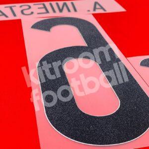 Spain World Cup 2014 Name Set Home Repro - #6 A. INIESTA - Image 4