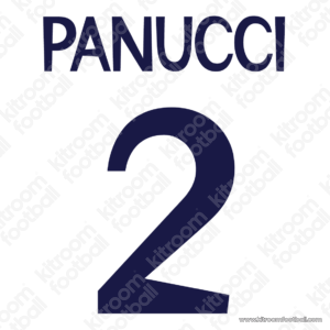 1998-99 Real Madrid Home Name Set #2 PANUCCI (Repro)