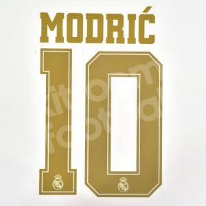 2019-20 Real Madrid Home Name Set #10 MODRIC (Champions League) Repro