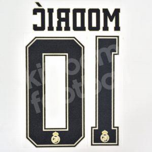 2019-20 Real Madrid Home Name Set #10 MODRIC (Champions League) Repro - Image 3