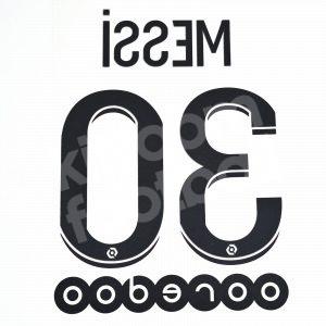 2021-22 PSG Paris Away Name  Number Set #30 MESSI Ligue 1 Repro - Image 3