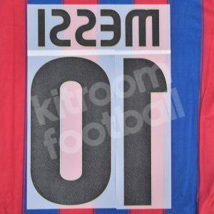 2008-10 Barcelona Home Name Set #10 MESSI Repro v2 - Image 3