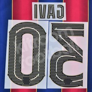 2021-22 Barcelona Third Name Number Set #30 GAVI Champions