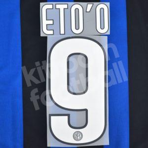 2009-11 Inter Milan Home Name Number Set #9 ETOO Repro