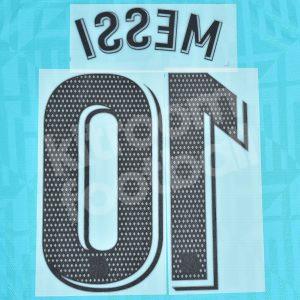 2019-20 Barcelona Third Name Number Set #10 MESSI La Liga Repro - Image 3