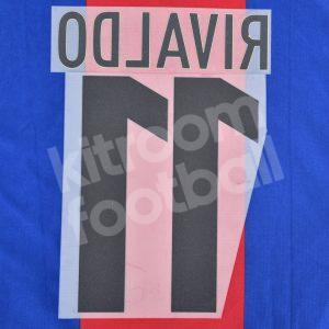 1998-00 Barcelona Home Name Number Set #11 RIVALDO Repro - Image 3