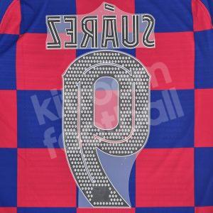 Original Player Issue 2019-20 Barcelona Home Name Number Set #9 SUAREZ European Version - Image 3