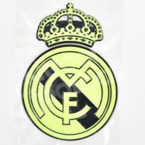 2021-22 Real Madrid Yellow Goalkeeper Club Crest Badge Patch TPU Repro
