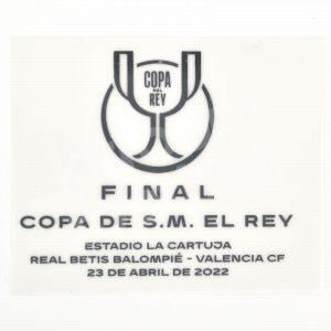 Original Player Issue Final Copa del Rey 2022 Real Betis Patch MDT Match Detail Parche