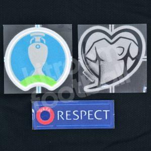 Original Player Issue UEFA Euro 2020 2021 Qualifers Patch Badge + Respect + Heart - Image 3