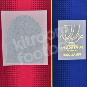 Original Player Issue 2020-21 Supercopa 2021 Patch Barcelona Yellow MDT Match Detail - Image 3