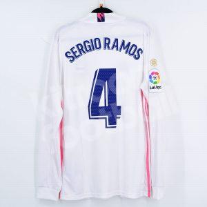 2020-21 Real Madrid Home Shirt #4 SERGIO RAMOS La Liga BNWT M - Image 1