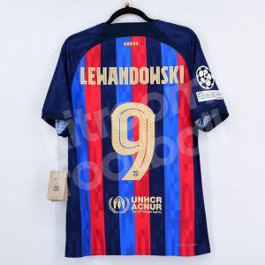 2022-23 Barcelona Home Match Shirt #9 LEWANDOWSKI (M) Dri-FIT ADV Champions League (DJ7643-452)