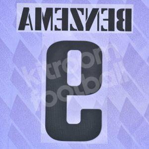 2022-23 Real Madrid Away Name Set #9 BENZEMA Common Goal Repro - Image 3