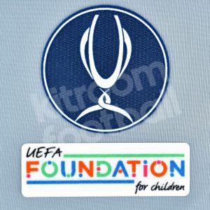 Original Player Issue 2021-2024 Uefa Supercup Patch Set Sporting ID Lextra Senscilia