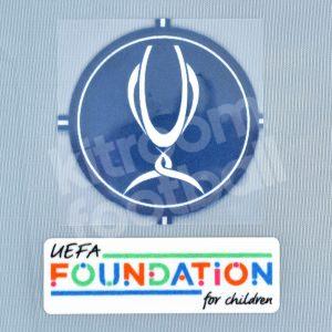 Original Player Issue 2021-2024 Uefa Supercup Patch Set Sporting ID Lextra Senscilia - Image 4