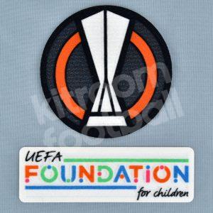 Original Player Issue UEFA Europa League Patch Set + Foundation Sporting ID
