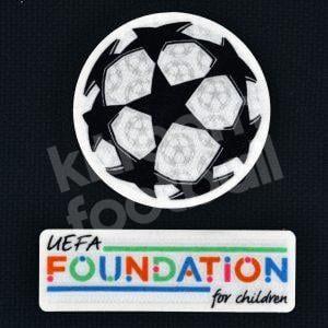 Original Player Issue 2021-24 UEFA Champions League Starball Patch Set + Foundation Sporting ID